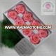 size 4-5 cm hot pink color natural preserved rose head packed with boxes from Chinese flower factory